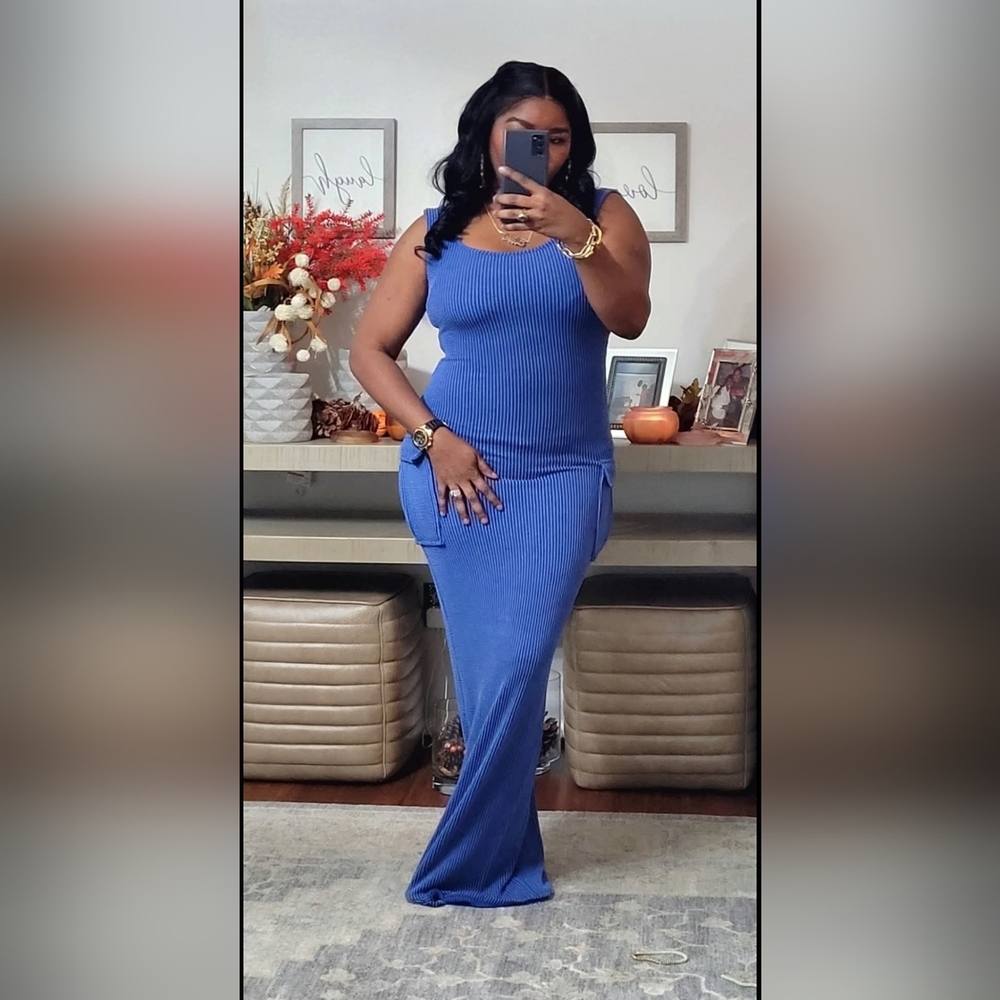Lounge Dress with Cargo Pockets